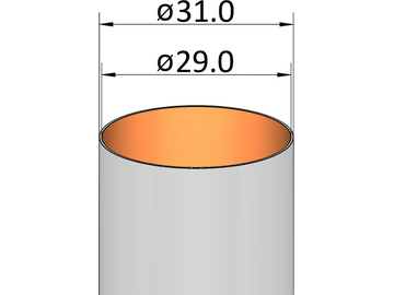 Klima papírová trubka 29x95mm / KL-202909500