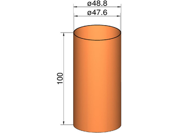Klima spojka 50mm trubek pr. 48.8x100mm / KL-204910000