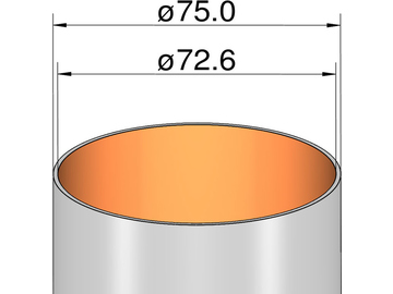 Klima Paper Tube 75x500mm / KL-207550000