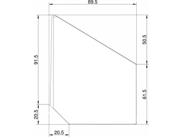 Klima stabilizátor typ šipka bílý / KL-3209012