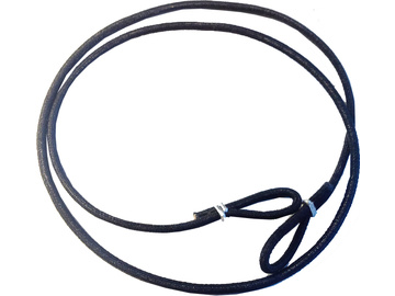 Klima Cord elastic with eyelets dia. 4mm 1m black / KL-42040100