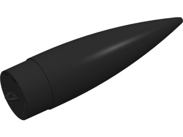 Klima 75 mm Nose Cone with Storage Compartment, Black Klima 75 mm Nose Cone with Storage Compartment, Black / KL-49120