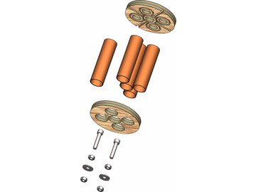 Klima držák motoru 75mm na 5x 18mm / KL-8087