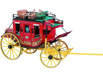 AMATI Poštovní kočár Wells Fargo 1:10 kit AMATI Poštovní kočár Wells Fargo 1:10 kit / KR-25068