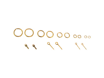 Krick Čep s okem černý 3x10mm (cca 100) / KR-61452