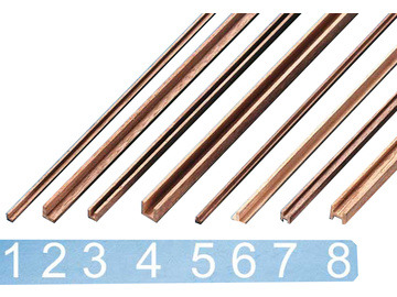 Wooden profile straight H 3x3x500 (2pcs) / KR-81636