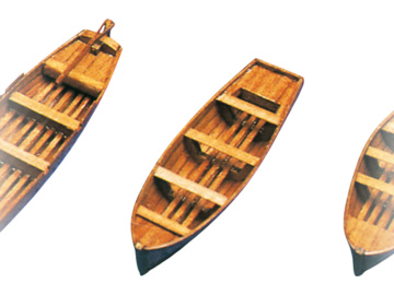 Fishing boat sloop 83x23x16mm / KR-836467