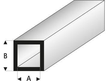 Raboesch profil ASA trubka čtvercová 7x9x1000mm / KR-rb420-58
