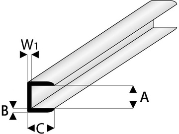 Raboesch ASA end profile 2x330mm (5) Raboesch ASA end profile 2x330mm (5) / KR-rb446-53-3