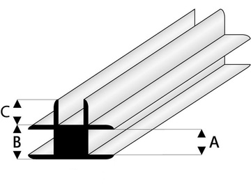 Raboesch profil ASA spojovací T 1x330mm (5) / KR-rb447-51-3
