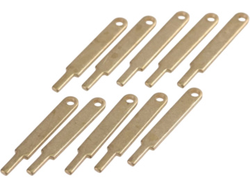 ROMARIN Podpěra zábradlí plochá 15mm 1x otvor (10) / KR-ro1313