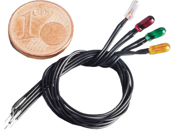 ROMARIN Lampa červená/50mA 6V pr. 3mm (50) / KR-ro1664