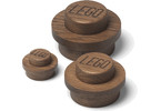 LEGO Wood wooden wall hanger (3) dark oak