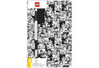 LEGO zápisník A5 s černým perem Minifigure Brick