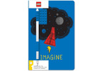LEGO Notebook A5 with pen blue - Imagine