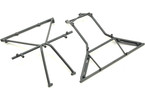 Losi Roll Cage, Roof Front, Gray: Rock Rey