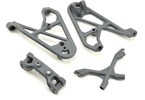 Losi Fr Shk Tower Brace and Camber Link Mnt Gray: Rock Rey