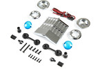 Losi Front LED Lights and Grill Set, Son Uva Digger:LMT