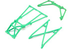 Losi Rear Cage and Hoop Bars, Green: LMT
