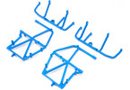 Losi Side Cage and Lower Bar, Blue: LMT