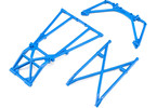 Losi Rear Cage and Hoop Bars, Blue: LMT