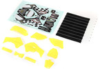 Losi kapotáž plastová, žlutá, samolepky: PM-MX