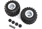 Losi Mounted Monster Truck Tires, L/R: LMT