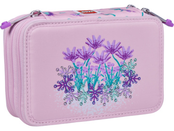 LEGO školní pouzdro 3-patrové s náplní - Flowers / LEGO20291-2506