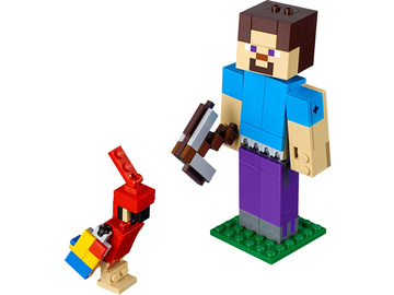 LEGO Minecraft - Velká figurka: Steve s papouškem / LEGO21148