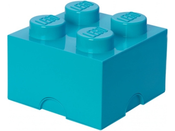 LEGO úložný box 250x250x180mm - azurový / LEGO40031743