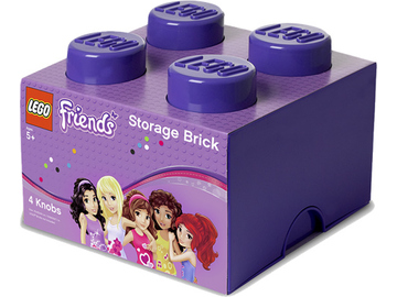 LEGO úložný box 250x250x180mm - Friends fialový / LEGO40031746