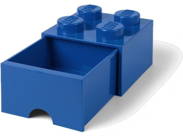 LEGO úložný box s šuplíkem 250x250x180mm - modrý / LEGO40051731