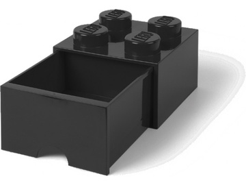 LEGO úložný box s šuplíkem 250x250x180mm - černý / LEGO40051733