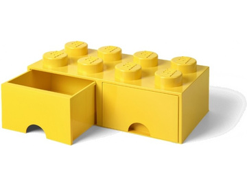 LEGO úložný box s šuplíky 250x500x180mm - žlutý / LEGO40061732