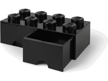 LEGO úložný box s šuplíky 250x500x180mm - černý / LEGO40061733