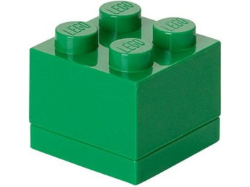 LEGO mini box 46x46x43mm - tmavě zelený / LEGO40111734