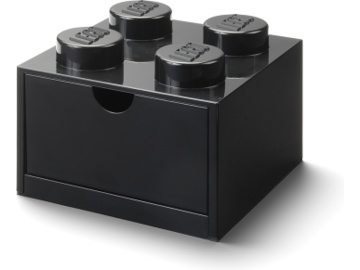 LEGO stolní box 4 se zásuvkou černý / LEGO40201733