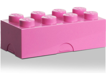 LEGO box na svačinu 100x200x75mm - růžový / LEGO40231739