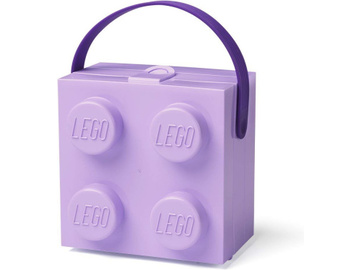 LEGO box s rukojetí 166x165x117mm - levandulový / LEGO40240004