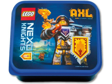 LEGO box na svačinu 160x140x65mm - Nexo Knights modrý / LEGO40501734