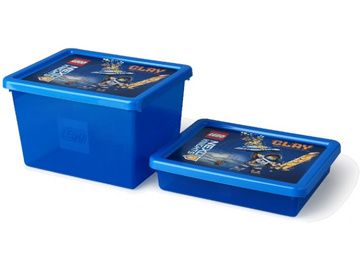 LEGO úložný box 6.2L - Nexo Knights transparentní modrý / LEGO40921734