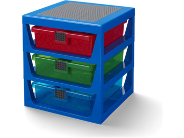 LEGO organizér se třemi zásuvkami - modrá / LEGO40950002