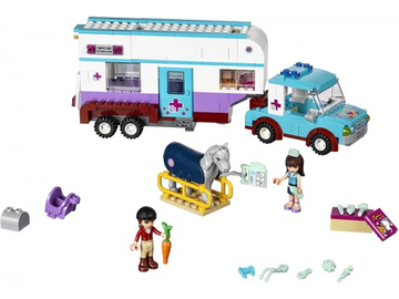 LEGO Friends - Veterinářský přívěs s koněm / LEGO41125