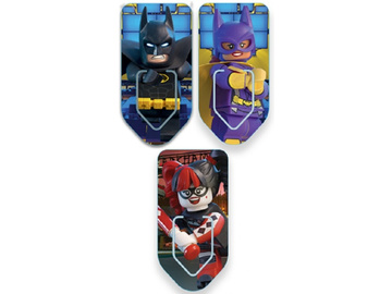 LEGO záložky 3ks - Batman Movie (Batman/Harley Quinn/Batgirl) / LEGO51761