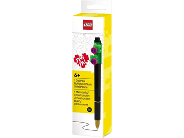 LEGO Gelové pero černé - Botanicals růžová květina / LEGO53668