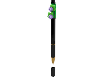 LEGO Gel pen with purple flower Black / LEGO53701