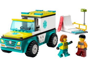 LEGO City - Emergency Ambulance and Snowboarder / LEGO60403