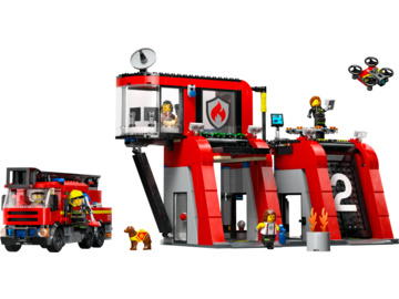 LEGO City - Hasičská stanice s hasičským vozem / LEGO60414