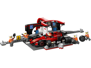 LEGO City - Zastávka v boxech F1 a personál s vozem Ferrari / LEGO60443