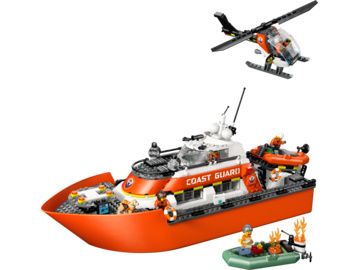 LEGO City - Záchranný člun pobřežní hlídky a vrtulník / LEGO60504